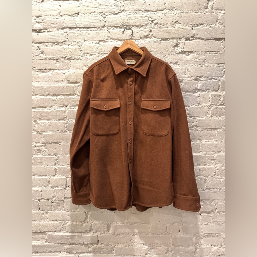 Taylor Stitch | Ojai Shirt Wool Rust Color